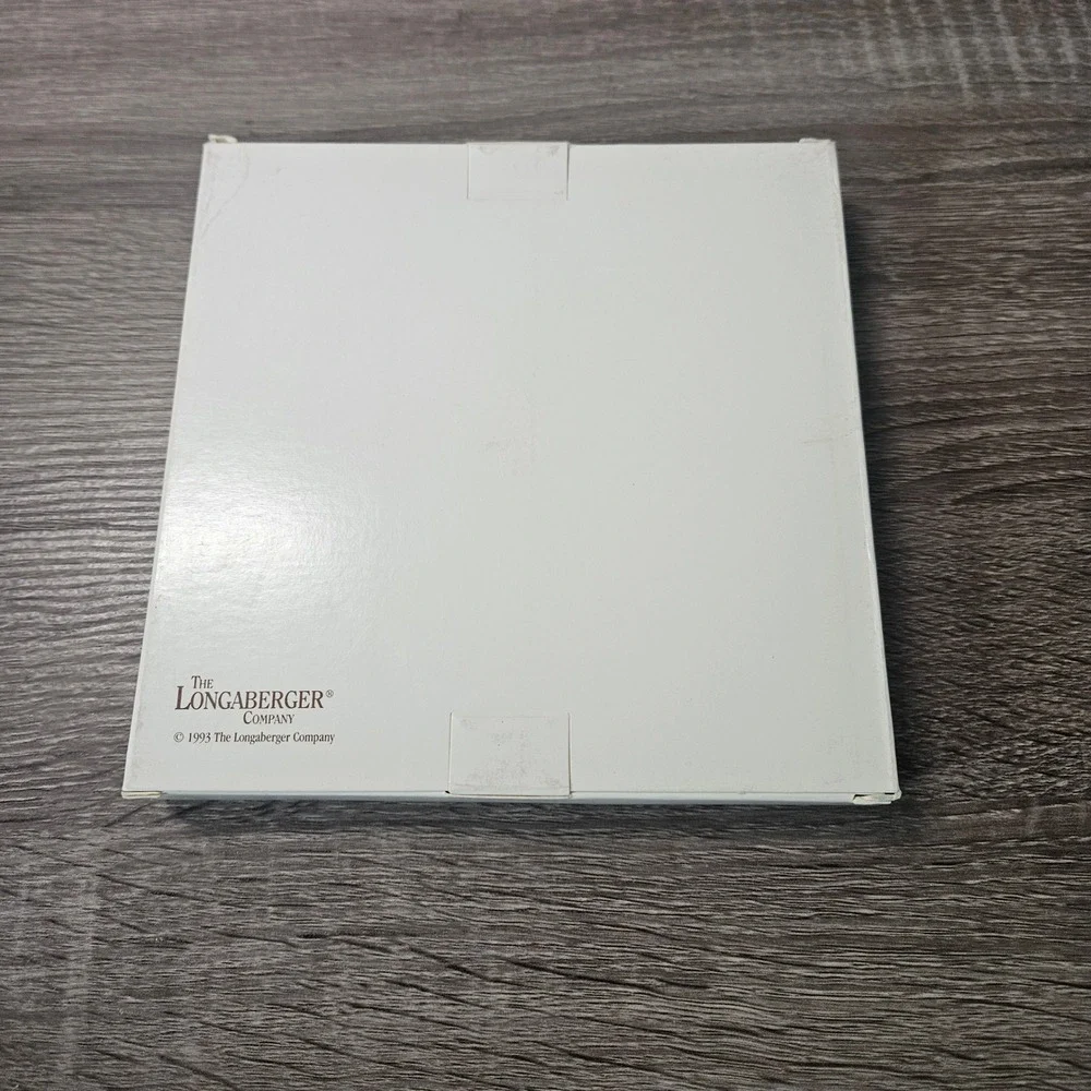 Longaberger Commemorative Santa Collection Pewter Ornaments Set 1990-1993 Boxed